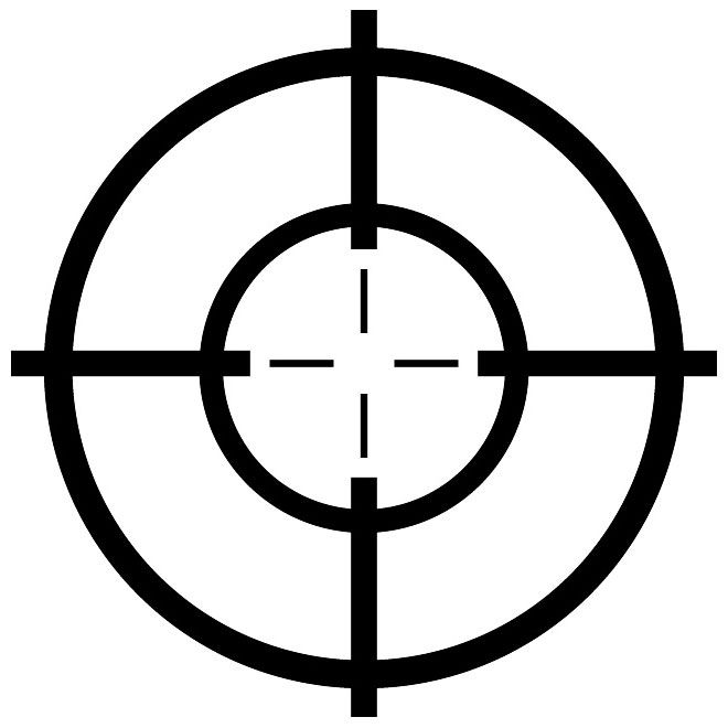 660x660 Target Crosshair Vector