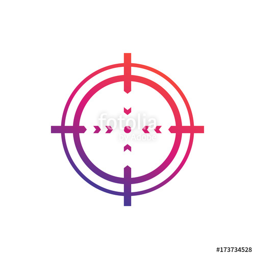 500x500 Crosshair Vector Icon Stock Image And Royalty Free Vector Files