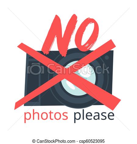 450x470 Vector Cartoon Style Illustration Of Cross Out Photo Camera. No