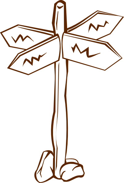 402x592 Crossroads Sign Clip Art Free Vector 4vector