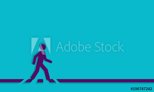 500x300 Pedestrian Crossing Line Crosswalk, Vector