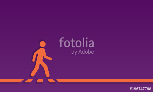 500x300 Pedestrian Crossing Line Crosswalk, Vector Stock Image And