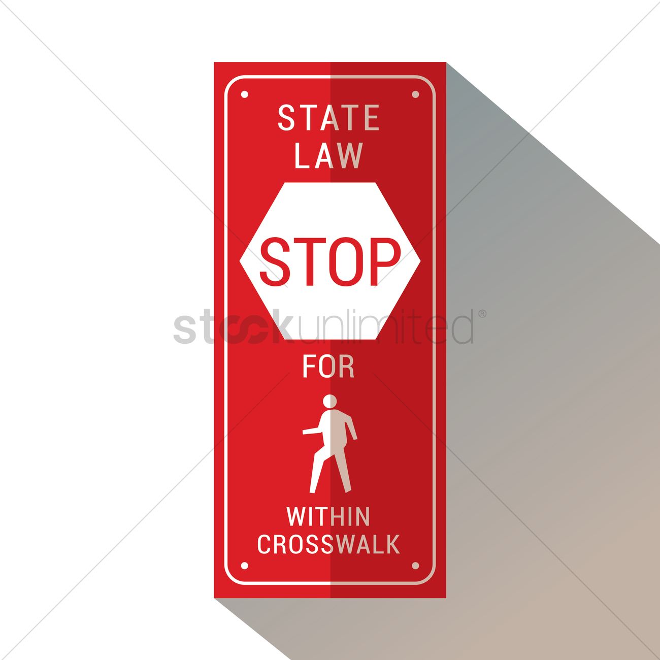 1300x1300 Stop For Pedestrians Within Crosswalk Vector Image