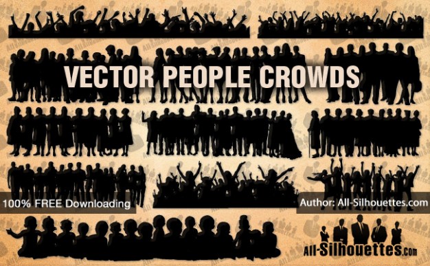 626x387 Crowd Of People Vectors Free Vector Graphics Everypixel