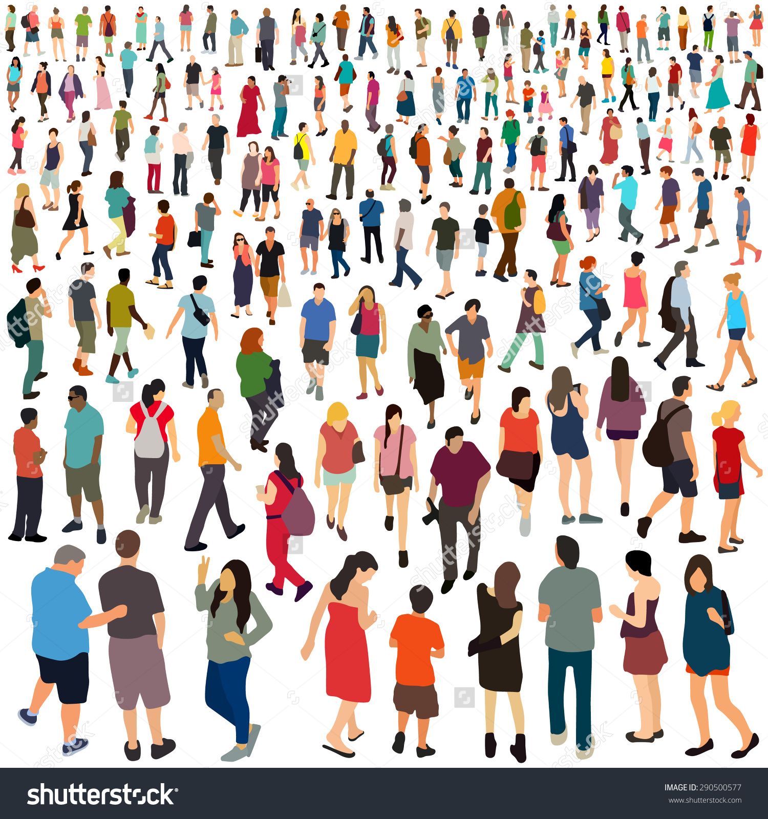 1500x1600 People. Vector Illustration. Arch Drawing