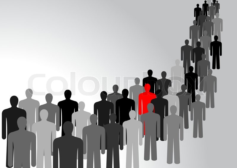 800x566 Symbol Of People, Representing The Crowd, In Vector Stock Vector