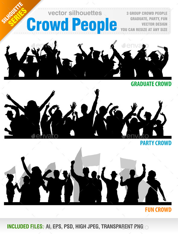 590x773 Crowd People Vector By Jackrust Graphicriver