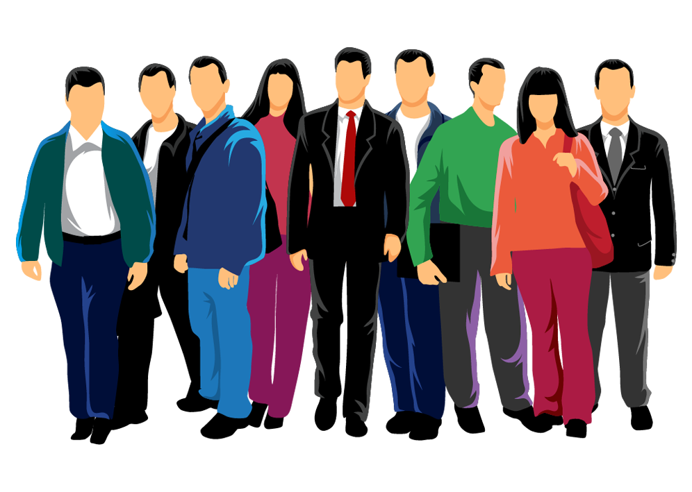 996x709 Euclidean Vector People Crowd