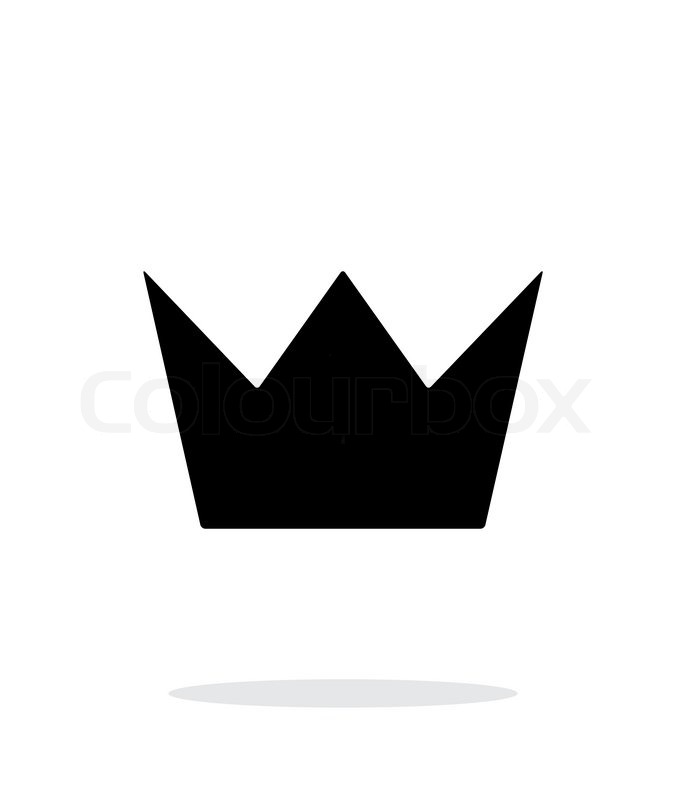 686x800 Crown King Icon On White Background. Vector Illustration. Stock