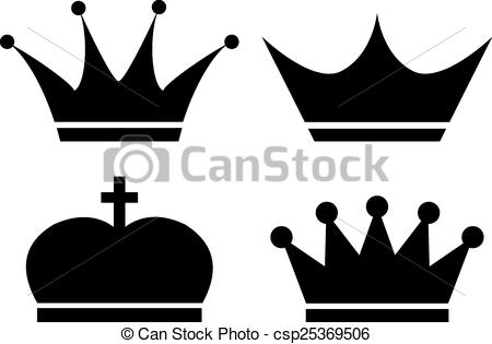 450x315 Crown Vector Icons Set.