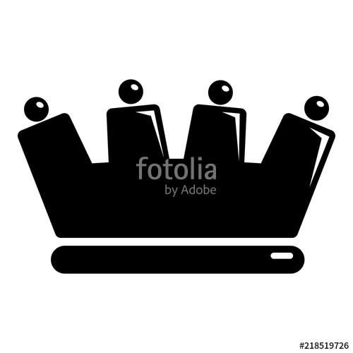 500x500 Silhouette Crown Icon. Simple Illustration Of Silhouette Crown