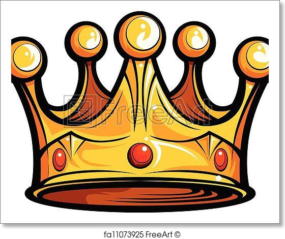 560x470 Free Art Print Of Royalty Or Kings Crown Cartoon Vector Image