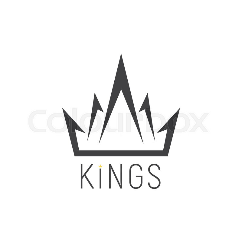800x800 King Logo, Crown Emblem On A White Background. Vector Illustration
