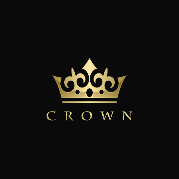 626x626 Golden Crown Logo Vector Vector Premium Download
