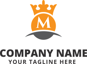 300x219 Orange Background With A Crown Logo Vector (.eps) Free Download