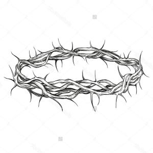 300x300 Photostock Vector The Crown Of Thorns With The Nails Of Jesus