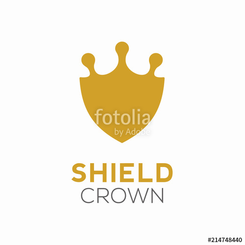 500x500 Shield Crown Royal Logo Design Template Stock Image And Royalty