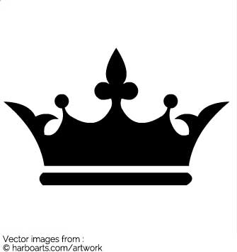 335x355 Black Clipart Royal Crown