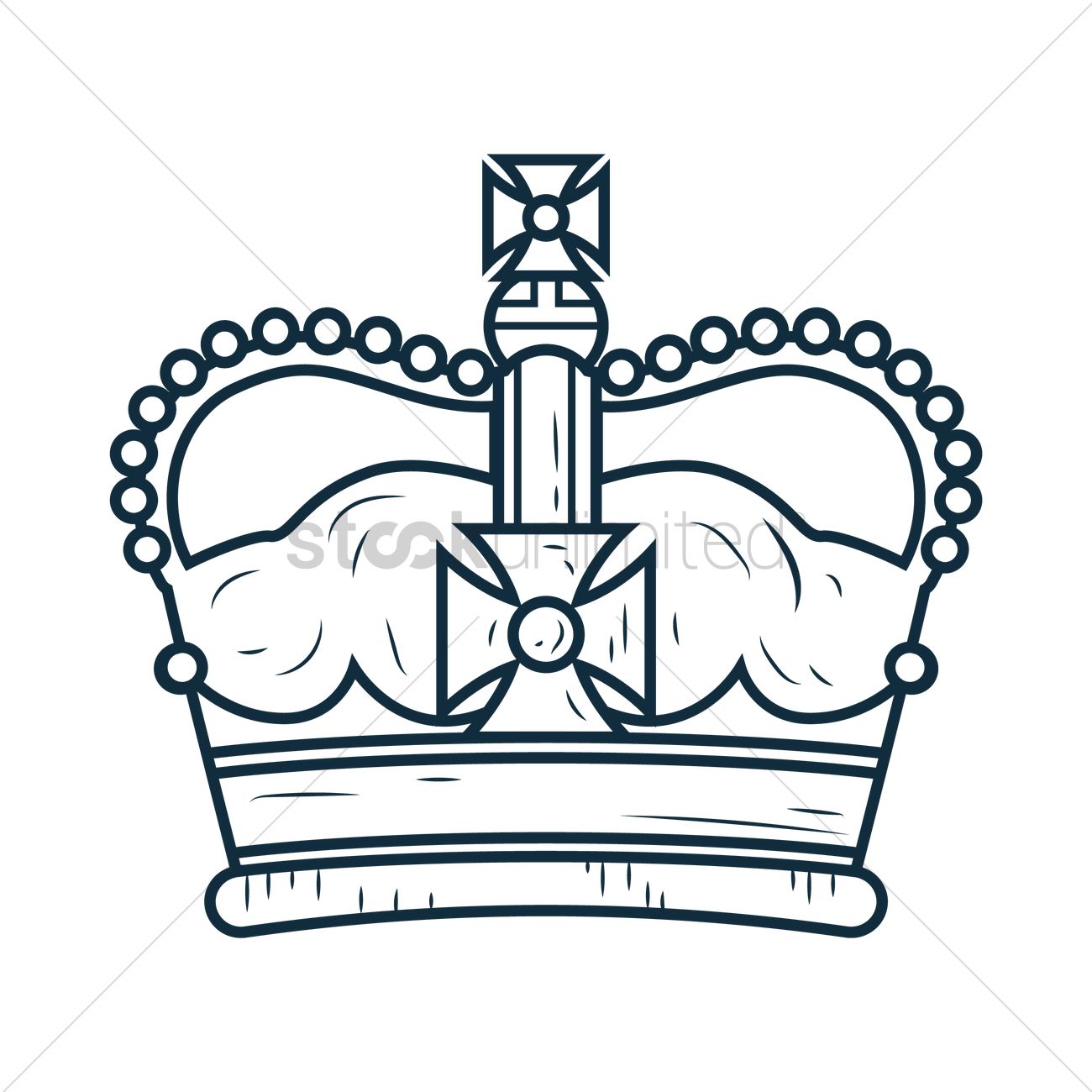 1300x1300 Free Royal Crown Vector Image