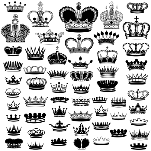 500x500 Royal Crown Vintage Design Vectors 05 Free Download