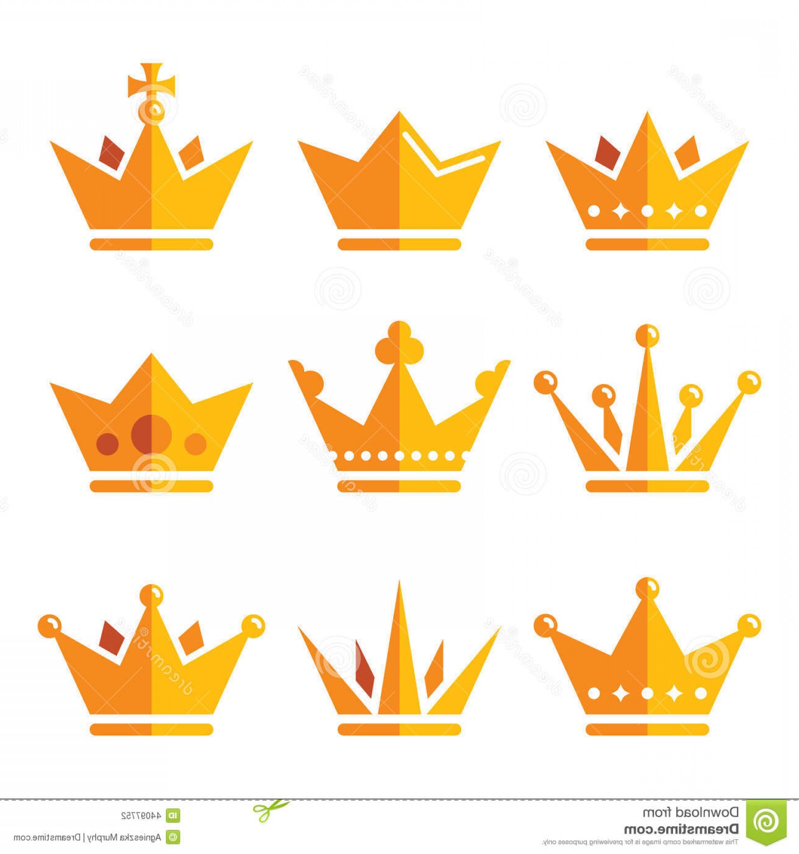 1560x1668 Stock Illustration Gold Crown Royal Family Icons Set King Queen