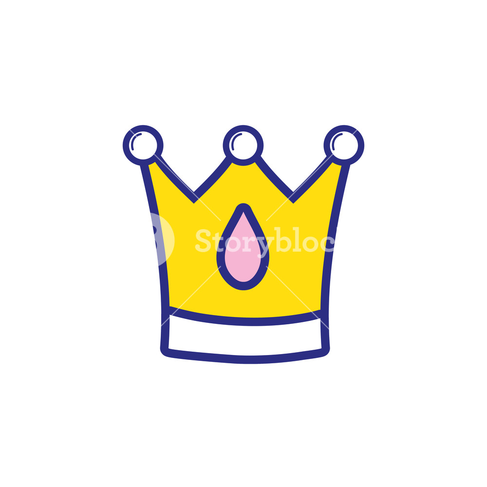 1000x1000 Colorful Crown Royal Luxury Jewelry Object Vector Illustration