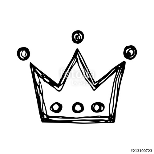 500x500 Crown Royal Vector. Isolated On White Background Stock Image And