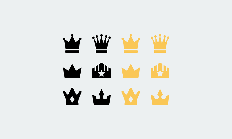800x480 Flat Crown Vectors Freebie On Behance