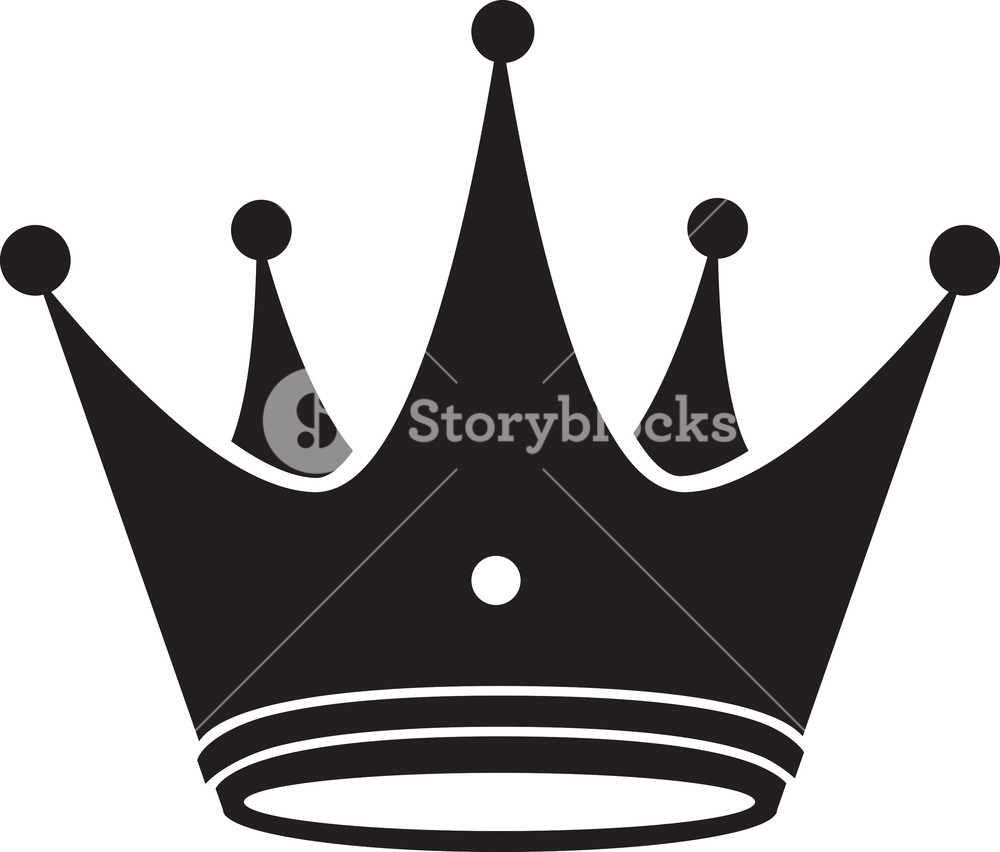 1000x852 Crown Vector Element Royalty Free Stock Image