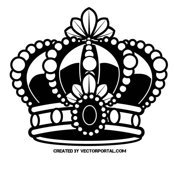 660x660 Crown Vector Art By Vectorportal