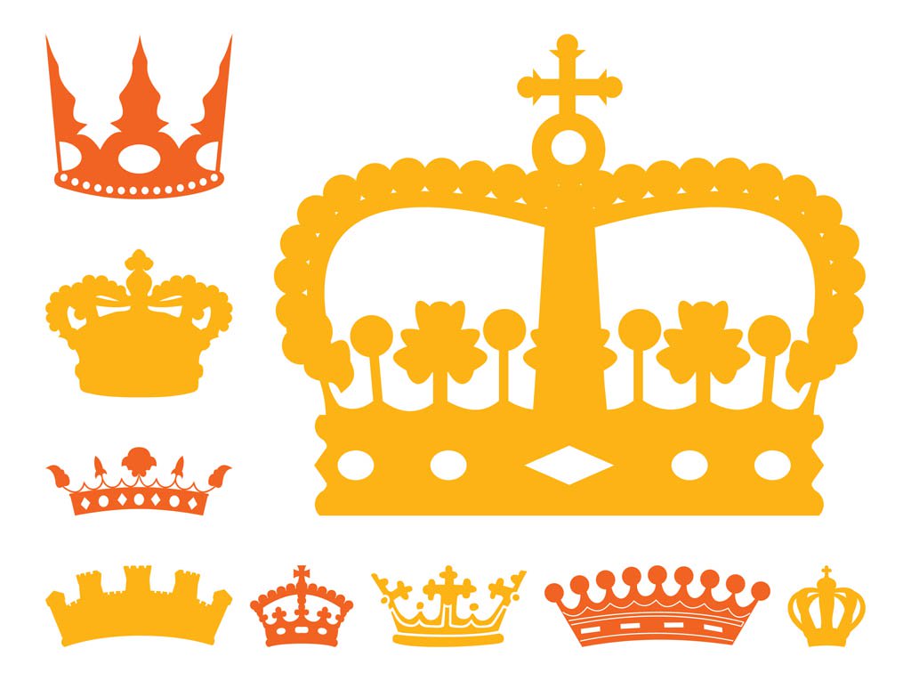 1024x765 Royal Crowns Set Vector Art Amp Graphics