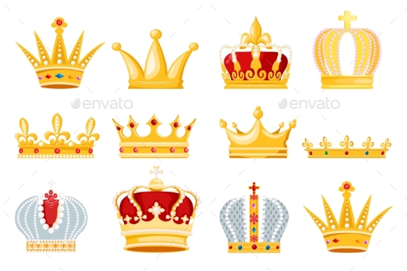 590x393 Crown Vector Golden Royal Jewelry Symbol Of King By Elevartun