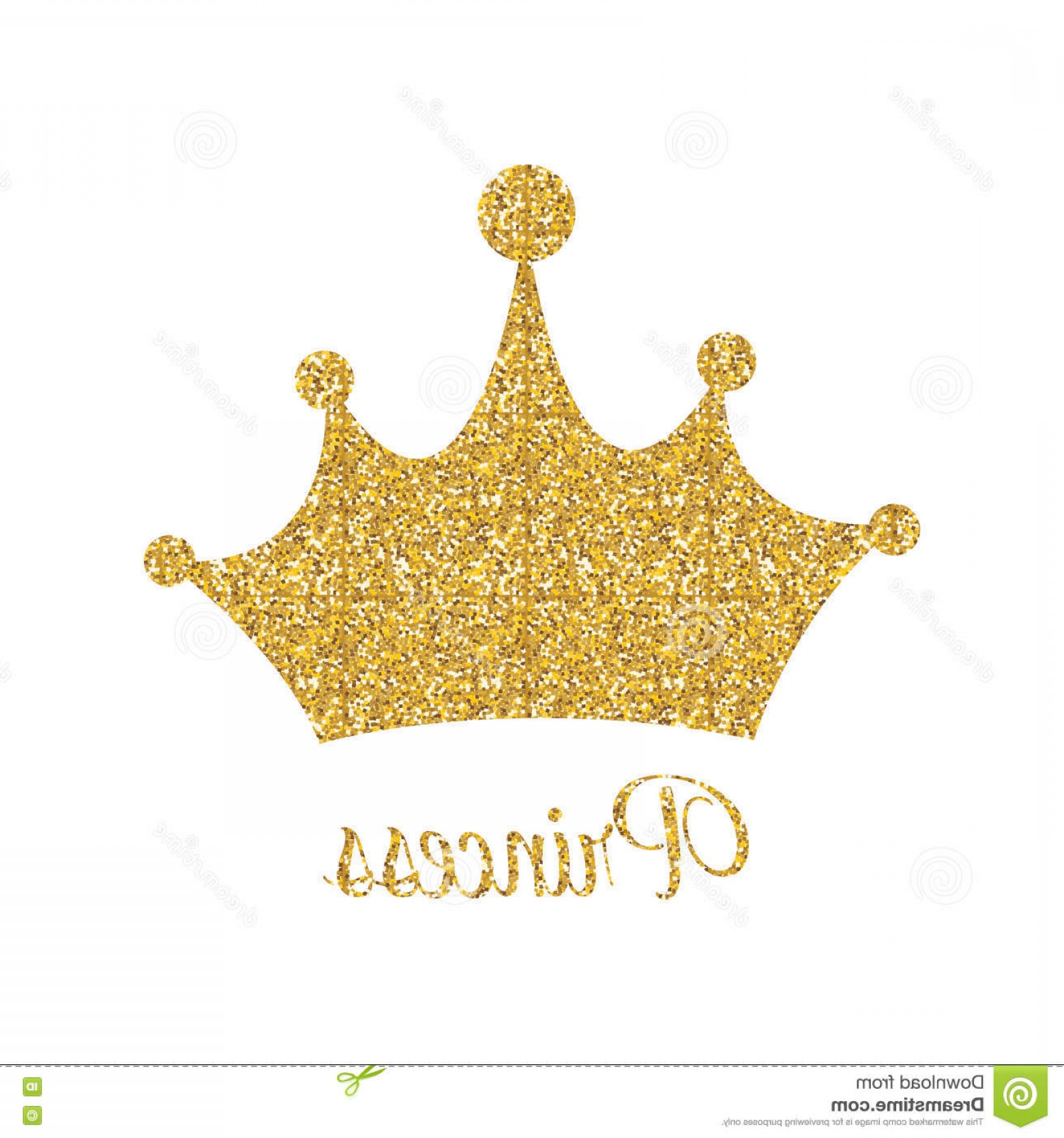 1560x1668 Stock Illustration Princess Golden Glossy Background Crown Vector