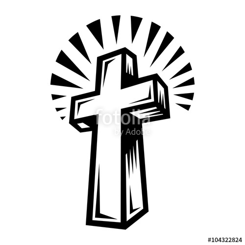 500x500 Christian Cross Crucifix Vector Icon Stock Image And Royalty Free