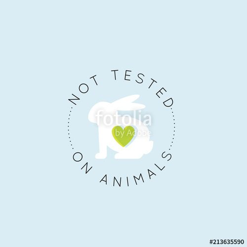 500x500 Vector Icon Style Illustration Logo Badge With Rabbit And Heart