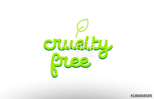 500x322 Cruelty Free Word Concept With Green Leaf Logo Icon Company Design