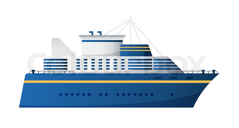 800x429 Vector Seaway And Ocean Water Transport Passenger Ship