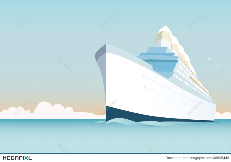 800x563 Cruise Ship Vector Illustration Illustration 38895446