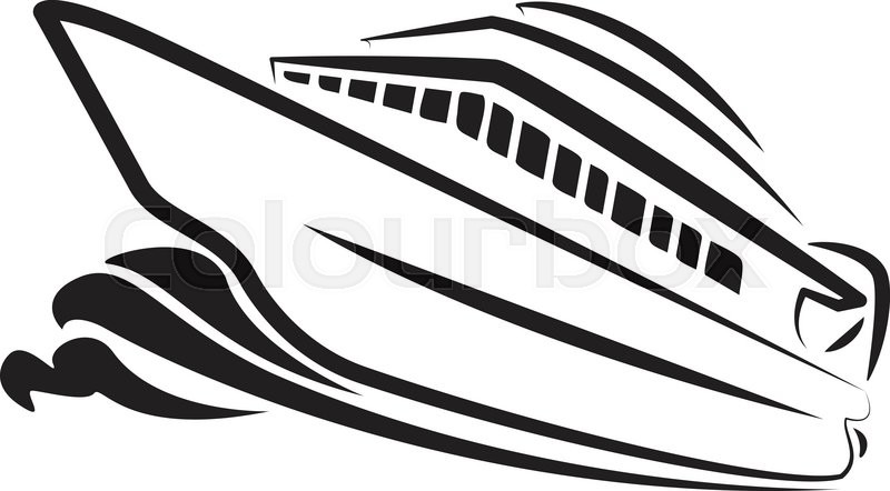 800x442 Ocean Cruise Vector Art Isolate On White Stock Vector Colourbox