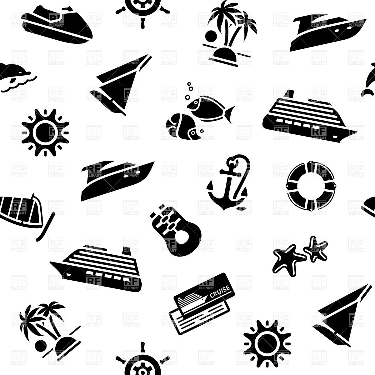 1200x1200 Voyage And Sea Cruise Background Vector Image Vector Artwork Of