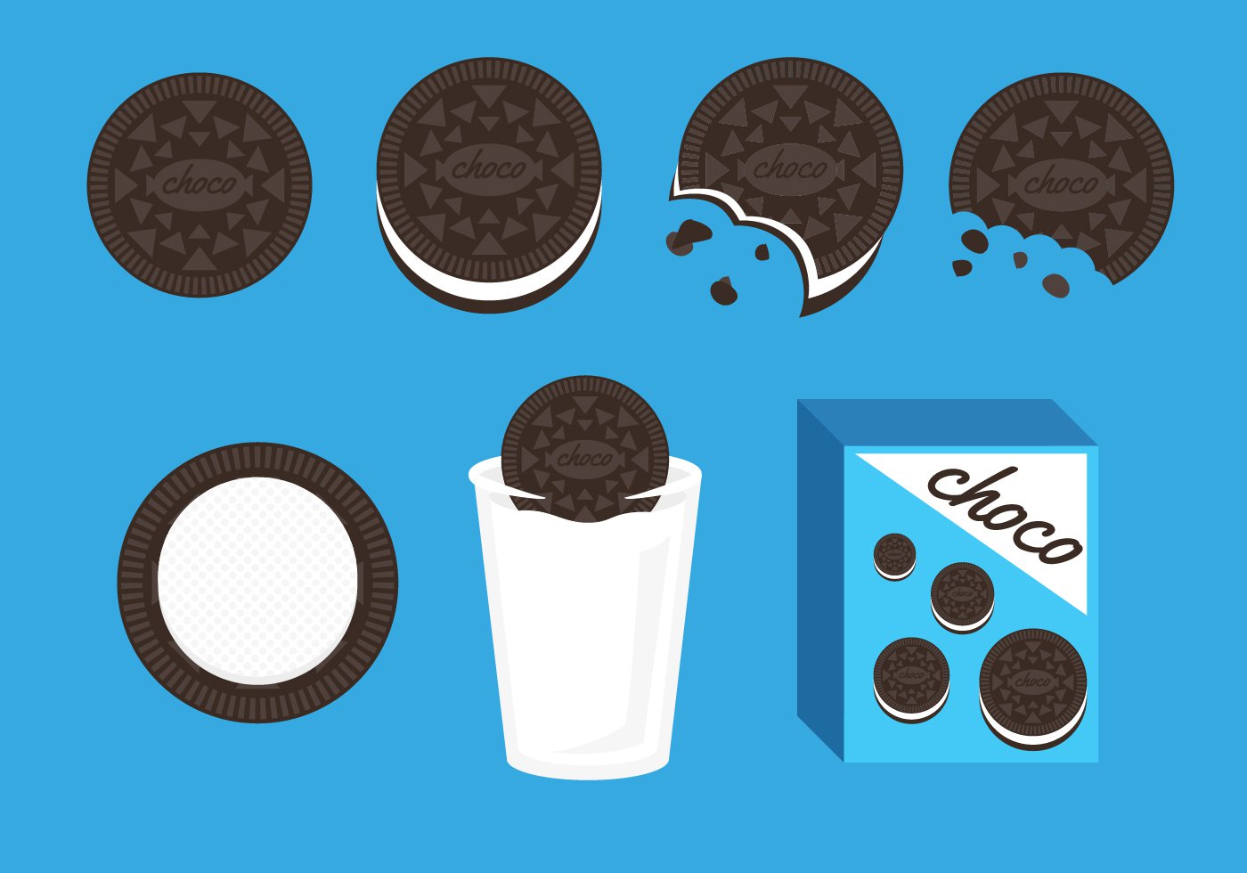 1400x980 Oreo Clipart Crumbs ~ Frames ~ Illustrations ~ Hd Images ~ Photo