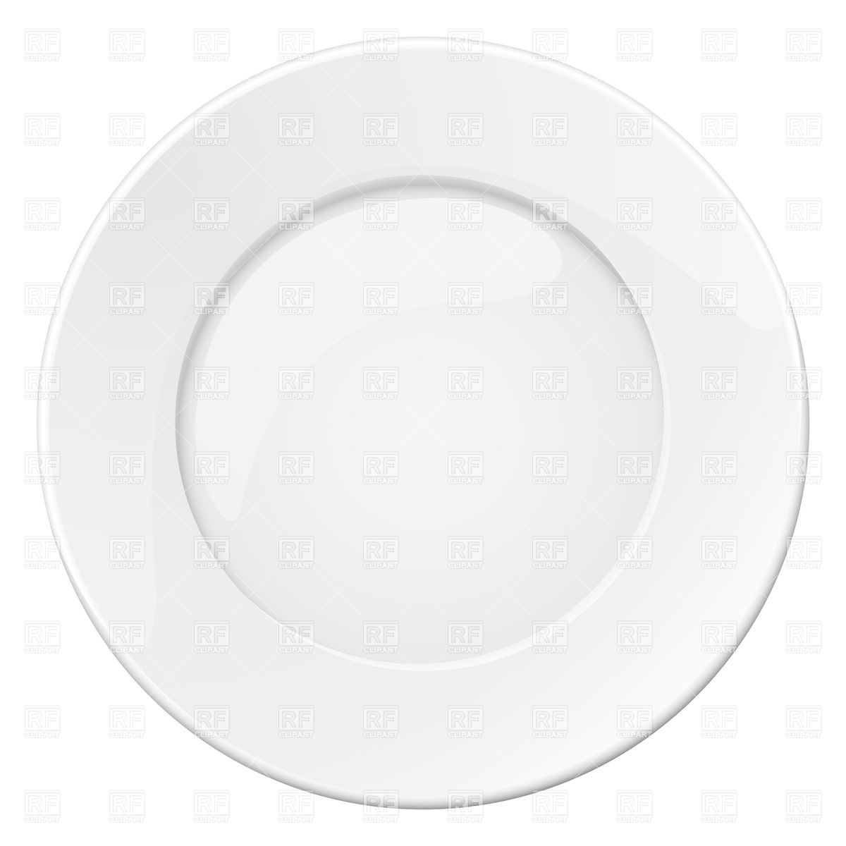 1200x1200 Plate With Crumbs Clipart