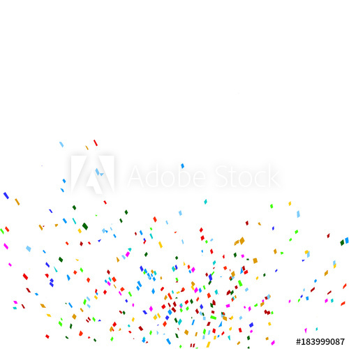 500x500 A Scattering Of Crumbs, Confetti Paper Multicolored Explosion