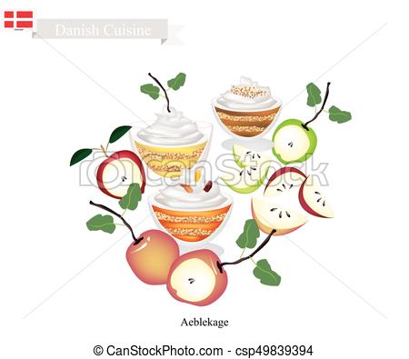 450x395 Aeblekage Or Apple Cake, Popular Dessert In Denmark. Danish