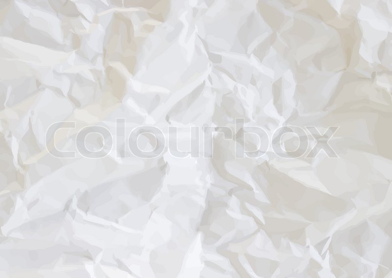 800x569 Texture Of Crumpled Paper. Vector Illustration. Stock Vector
