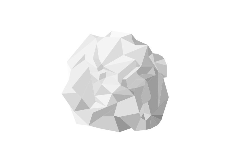 800x566 Crumpled Paper Ball Free Vector
