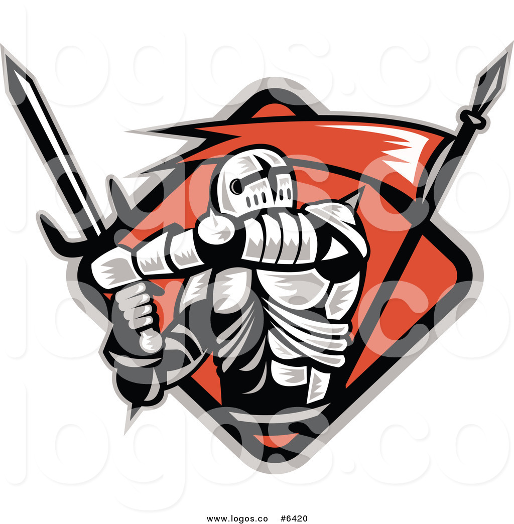 1024x1044 Royalty Free Clip Art Vector Logo Of A Crusader Knight With A