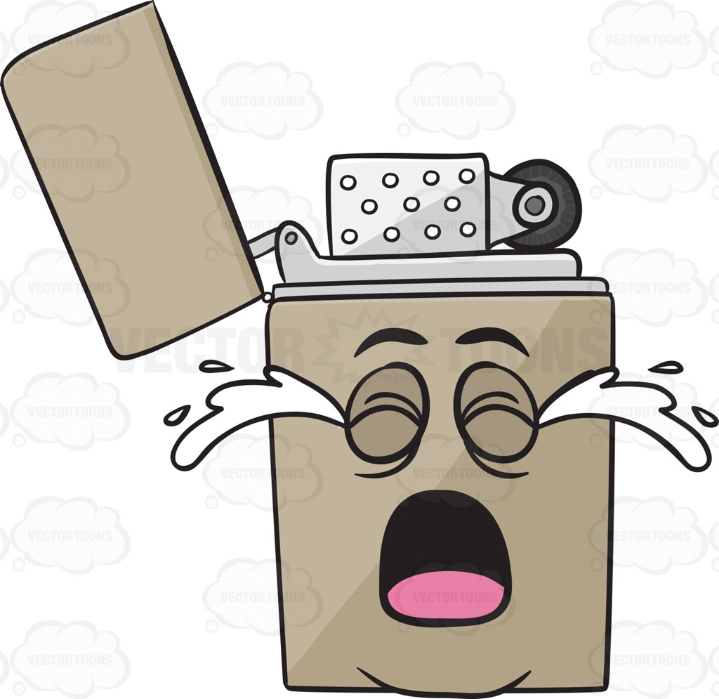 1024x995 Metal Lighter Crying Out Loud Emoji Clipart By Vector Toons