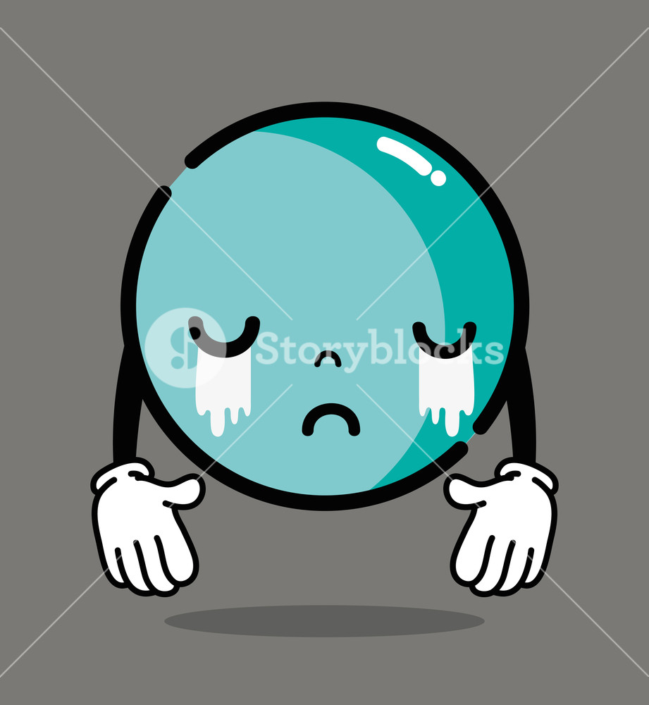 921x1000 Emoji Character Face Crying With Hands Vector Illustration Royalty