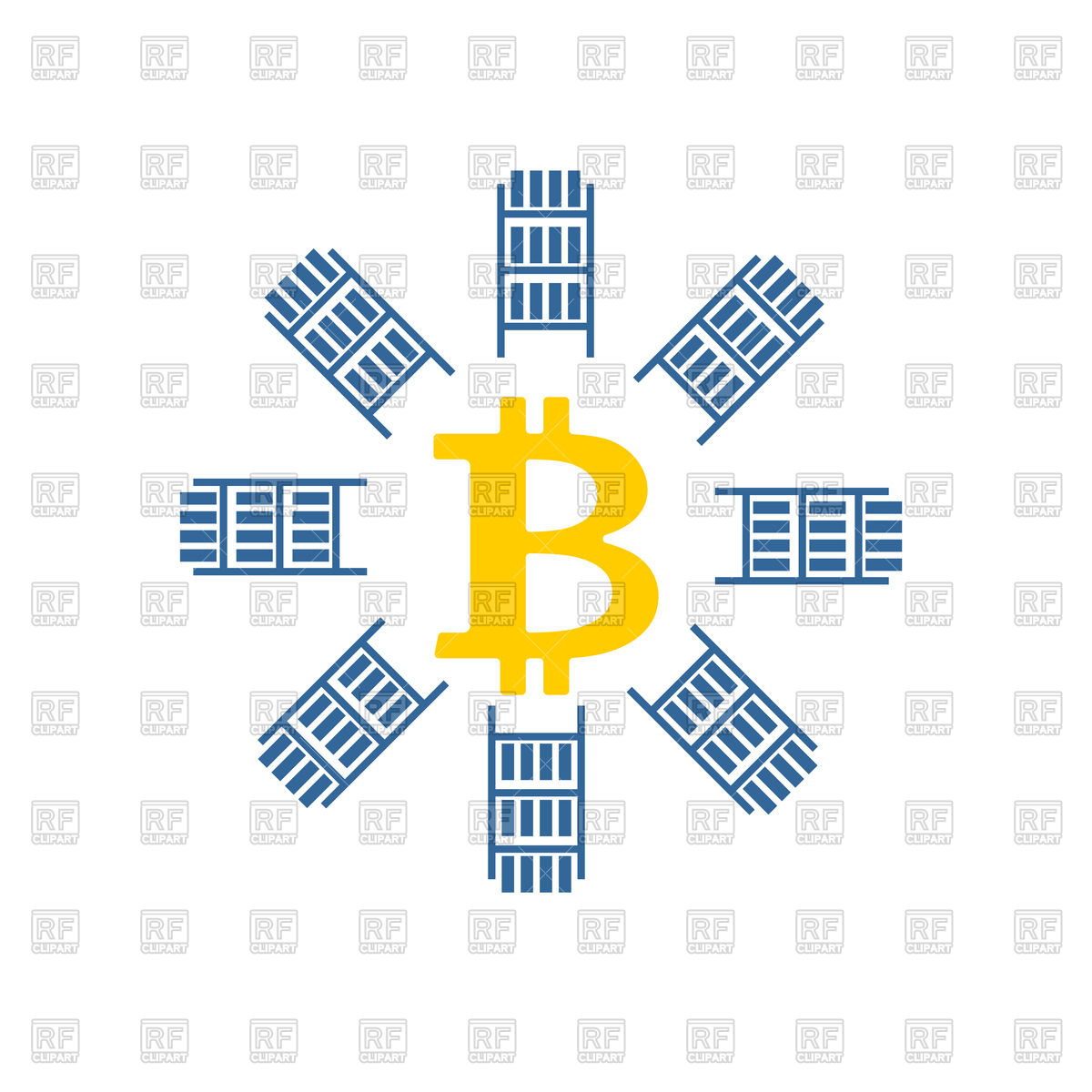1200x1200 Bitcoin Icon On White Background